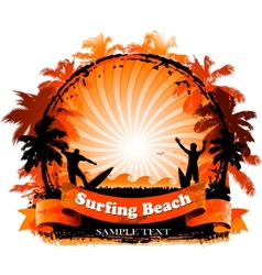 Tropical background vector image