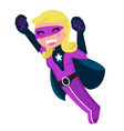 Superhero girl vector image