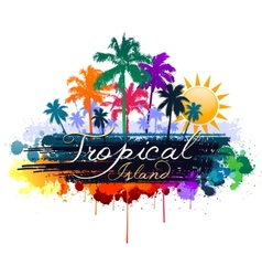 Tropical background vector image