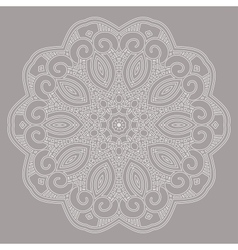 Round decorative design element vector image