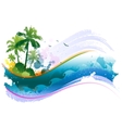 Tropical background vector image