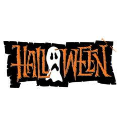 HALLOWEEN hand lettering vector image