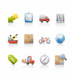 Shopping icons vector image