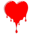 Melting heart vector image