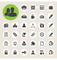 Office icons set vector image