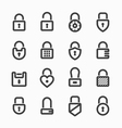 Padlock icons vector image