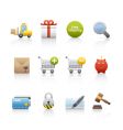 Shopping icons vector image