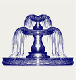 Fountain vector image
