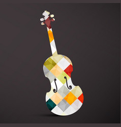 Violin abstract musical instrument music symbol Violin abstract musical instrument music symbol vector image