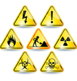 Warning signs vector image