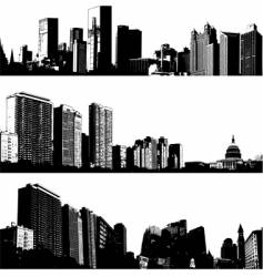 City buildings vector image