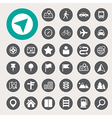 Map and Location Icons set vector image