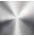 Background with Circular Metal Brushed Texture vector image
