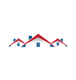 Real estate houses logo vector image