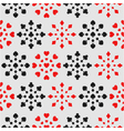 Seamless background with card suits vector image