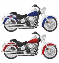 Motorcycle chopper detail vector image