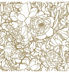 Seamless pattern with flowers vector image