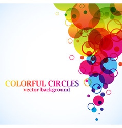 Abstract spectrum circles background vector image