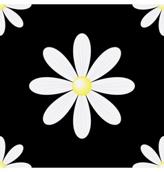 Daisy seamless background vector image