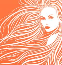 Fashion girl vector image