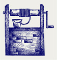 Water well vector image