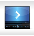 Video Player Skin vector image