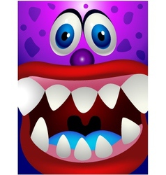 Monster head vector image