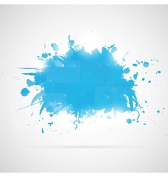 Abstract background with blue paint splashes vector image