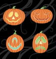 Halloween jack o lanterns Halloween jack o lanterns vector image