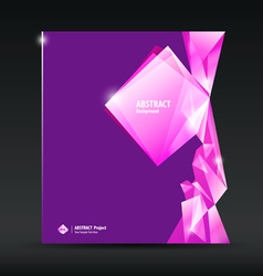 Abstract purple and pink diamond background vector image