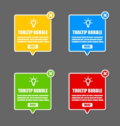 Tooltip bubble vector image