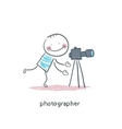 Photographer vector image