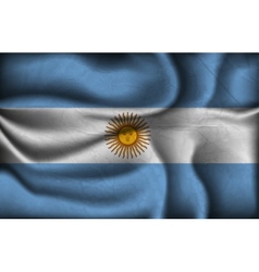 Crumpled flag of Argentina vector image