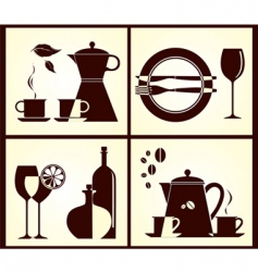 Restaurant menu design vector image