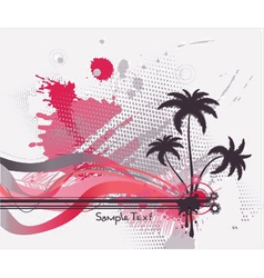 Grunge summer background vector image