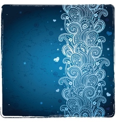 Beautiful floral ornament vector image