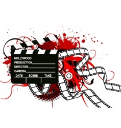 Movie theme background vector image