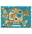 Treasure map vector image