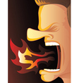 Angry Fire vector image