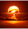 Nuclear explosion vector image