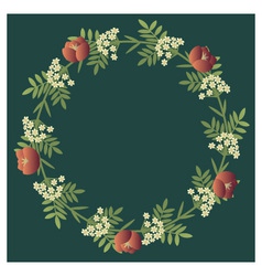 Floral wreath vector image