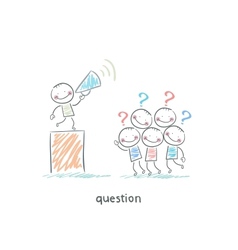 Questions vector image
