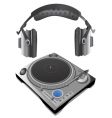 Turntable vector image