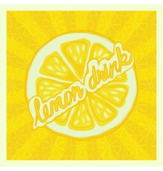 Lemon drink background - Lemon drink background - vector image