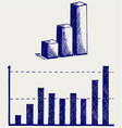 Business graph vector image