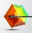 Futuristic dimensional boxes vector image