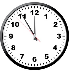 Office clock vector image