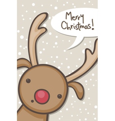 Reindeer christmas Reindeer christmas vector image