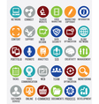Set of internet services icons vector image
