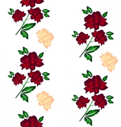 Floral wallpaper pattern vector image